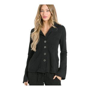 Hard Tail Forever Flare Sleeve Gallery Jacket in Black Minimalist Women's Large